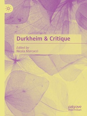 cover image of Durkheim & Critique